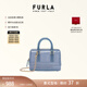 芙拉（FURLA）【禮物】CANDY女士迷你鏈條包波士頓包果凍包手提包斜挎包 青色