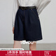 初語(yǔ)牛仔｜初語(yǔ)彈力牛仔短褲女2025夏季新款舒適中腰百搭A字熱褲 牛仔原色 28
