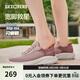 斯凱奇（Skechers）閃穿鞋女鞋春季軟底一腳蹬健步鞋寬楦百搭運動(dòng)鞋117504W