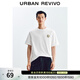 UR夏季新款男裝潮流創(chuàng  )意立體貼章圓領(lǐng)短袖T恤UMV450130 本白 (偏寬松) XS