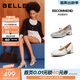 百麗（Belle）一字帶羊皮瑪麗珍鞋女2026春新商場(chǎng)同款質(zhì)感單鞋F1S1DAQ6預售 米白 38 (240mm)