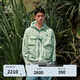 KOLON SPORT/可隆防風(fēng)夾克 男女同款戶(hù)外運動(dòng)防潑水露營(yíng)2合1休閑外套 LUJK5AT642-MT 薄荷綠 S 165/88A
