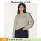 Abercrombie & Fitch美式舒適慵懶風(fēng)百搭LOGO羅紋長(cháng)袖針織衫毛衣25秋冬女裝150-5460 卡其色 M (165/96A)