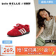 百麗兒童運動(dòng)鞋商場(chǎng)同款賽車(chē)鞋舒適潮酷德訓鞋休閑跑步鞋SMG37A86預售 紅色【經(jīng)典熱賣(mài)】 36