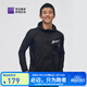 必邁2025新款男女跑步輕彈風(fēng)衣運動(dòng)外套透氣連帽輕量透濕競賽夾克上衣 騎士黑 男 3XL