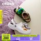 CROCS卡駱馳貝雅暖棉洞洞鞋保暖舒適男女同款休閑鞋棉鞋|205969 軍綠/彩色-3TC 40 (250mm)