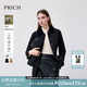 PRICH【三防+美利奴羊毛】時(shí)尚翻領(lǐng)菱格棉服冬季外套女 19黑色 M 165