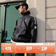 adidas寬松日常舒適運動(dòng)夾克外套男女春季新款阿迪達斯官方三葉草   黑色   L