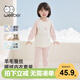 威爾貝魯25秋冬加絨厚款秋衣秋褲嬰幼兒童寶寶保暖內衣兩件套 粉色  100