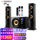 山水（SANSUI） GS-6000(88B/81D）家庭環(huán)繞三分頻 十一喇叭10吋重低音炮 家庭影院藍(lán)牙家里K歌音響家用客廳HIFI 81D黑色無(wú)線U段話筒娛樂(lè)K歌套裝