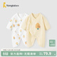 童泰嬰兒連體衣新生兒衣服四季0-6月初生寶寶哈衣爬服純棉內衣2件裝 黃白小樹(shù)（四季款） 59cm (建議1-3個(gè)月身高55-60cm)
