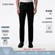 Calvin KleinJeans四季款男士經(jīng)典休閑通勤ck修身顯瘦黑色洗水微彈牛仔褲