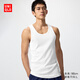 優(yōu)衣庫男裝羅紋背心26春夏新款482759 00 白色 L
