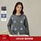 茵曼（INMAN）立體刺繡花朵開(kāi)衫毛衣2026春季女裝新款慵懶風(fēng)針織外套 蒼灰色 M