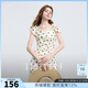三彩獨醒2025夏季新款法式復古溫柔風(fēng)波點(diǎn)方領(lǐng)連衣裙收腰長(cháng)裙F 米白色幾何 S 155/80A