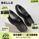 百麗（Belle）紳士商務(wù)皮鞋男春夏新商場(chǎng)同款牛皮革通勤正裝鞋8TR01CM5 黑色 42 (260mm)