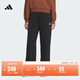 adidas加絨加厚休閑寬松直筒運動(dòng)褲女裝秋冬阿迪達斯輕運動(dòng)   黑色   S