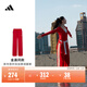 adidas金晨同款加厚時(shí)尚休閑高腰運動(dòng)闊腿褲女秋冬阿迪達斯輕運動(dòng)   淺猩紅   M
