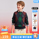 暇步士（Hush Puppies）【經(jīng)典款】童裝兒童男女大童秋季新款簡(jiǎn)約舒適菱格套頭線(xiàn)衣 藏藍 130 cm