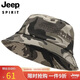 JEEP帽子男士時(shí)尚百搭潮流漁夫帽可折疊男女情侶款釣魚(yú)帽運動(dòng)騎行戶(hù)外帽子A0243 迷彩灰 大小可調節