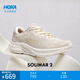 HOKA男女款春季速力馬爾 2綜合訓練鞋SOLIMAR 2 輕盈穩定耐磨新款 雅石白/雅石白-女 37