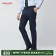 HECHTER【商場(chǎng)同款】男士棉感微彈修身直筒休閑褲商務(wù)休閑長(cháng)褲男 深藍色-熱賣(mài)色 31