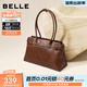 百麗包包女季新品時(shí)尚通勤皮帶扣法棍單肩托特包F3073DX5 棕色 F