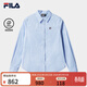 FILA 楊冪同款斐樂(lè )官方女子長(cháng)袖襯衫2026夏季新款豎條紋翻領(lǐng)上衣 滿(mǎn)印一-ZA M 165/84A/M
