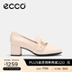 愛(ài)步（ECCO）樂(lè )福鞋女 簡(jiǎn)約百搭優(yōu)雅淺口粗跟正裝單鞋高跟鞋女 型塑290953 石灰色29095301378 36 （尺碼偏大）