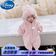 迪士尼（Disney）網(wǎng)紅嬰兒衣服秋冬套裝0男女寶寶外出服加厚連體衣1歲冬裝棉衣爬服 粉色 73cm