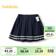 巴拉巴拉童裝兒童裙子短裙女童學(xué)院風(fēng)百褶裙夏季裙褲時(shí)尚百搭褲子 深藍80821 110 cm