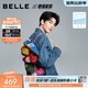 百麗（Belle）張凌赫同款方程式跑道賽車(chē)鞋德訓鞋新款女鞋休閑鞋E2L1DAM6預售 紅色【張凌赫/費啟鳴同款】 38