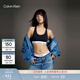 Calvin Klein內衣【明星同款摩登引力帶】女ck輕運動(dòng)工字背心文胸 001-太空黑 M 推薦75B-85A