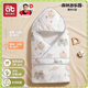 愛(ài)貝迪拉（AIBEDILA）包被嬰兒睡袋初生春夏四季產(chǎn)房抱被新生兒輕薄款棉包單巾秋冬被子 春秋-6層（森林游樂(lè )園）天然竹棉&7A抗菌