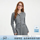 范思藍恩【可機洗】設計感針織套裝女秋冬開(kāi)衫百褶裙兩件套14247 海鷗灰(上衣） M