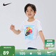 NIKE 耐克童裝男童短袖T恤2025年夏季氣球卡通圖案兒童短T上衣