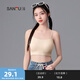 三福2024新款運動(dòng)風(fēng)文胸女固定杯抹胸美背細肩帶裹胸吊帶背心內衣 膚色 75B