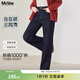 MsShe【闊腿牛仔褲】大碼女裝2026春裝胖mm顯瘦直筒褲女士長(cháng)褲子 常規-原牛色現貨 3XL
