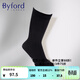 百富（BYFORD）男士襪子商務(wù)紳士襪印尼產(chǎn)舒適棉吸濕透氣高筒襪男長(cháng)襪送禮9008SL 黑色 1雙 均碼