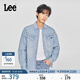 Lee商場(chǎng)同款舒適版翻領(lǐng)101+復古淺藍男長(cháng)袖牛仔襯衫LMT0100515FQ 淺藍色 XL