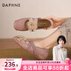 達芙妮山茶花內增高芭蕾單鞋女2026爆款春秋季法式平底鞋瑪麗珍女鞋 粉色跟高1cm＋隱形內增高3.5cm 37