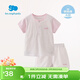 麗嬰房【純棉】男女寶寶純棉短袖睡衣內衣套裝夏季兒童家居服套裝 【100%棉】粉色 100 cm/3歲