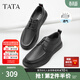 他她（TATA）軟底商務(wù)休閑皮鞋黑色VVK01DM5 黑色（系帶） 41