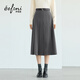 伊芙麗（eifini）朱珠代言設計感裙子不規則壓褶短款百褶裙半身裙2026春季新款 沉檀灰 中長(cháng)款 隨單送腰帶 M 100-110斤