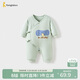 童泰（TONGTAI）嬰兒蝴蝶衣冬季純棉夾棉初生寶寶連體衣新生兒哈衣爬服綠色59cm