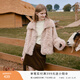 香影咩咩絨毛絨短外套女款2025冬季新款仿羊羔毛皮毛一體環(huán)保皮草 粉色 M 160/84A/95-110斤