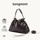 Songmont山下有松百納托特包大容量垃圾袋通勤流浪包【生日禮物】 黑檀色+煩盡牌包掛中號 現貨