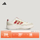 adidas Lite Shuffle超輕緩震回彈休閑板鞋男女阿迪達斯輕運動(dòng)   漢玉白/能量紅/亮白色   42