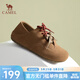 駱駝（CAMEL）復古時(shí)尚勃肯鞋女休閑穆勒鞋平底圓頭單鞋 L25S700103 沙棕 39