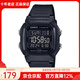 卡西歐（CASIO）手表 復古小方塊 學(xué)生多功能防水 戶(hù)外運動(dòng)電子表 情侶表 W-800H-1B